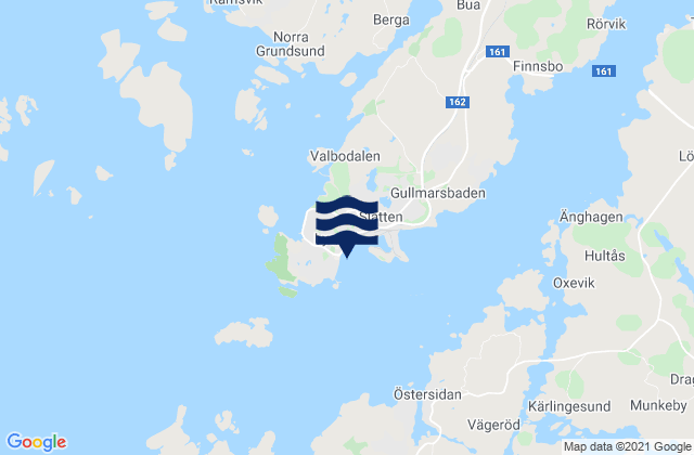 Mappa delle Getijden in Lysekil, Sweden