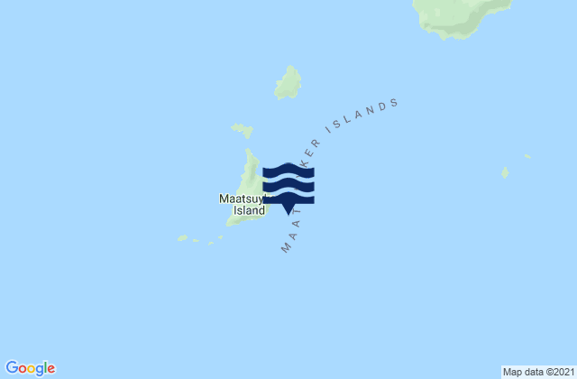 Mappa delle Getijden in Maatsuyker Island, Australia
