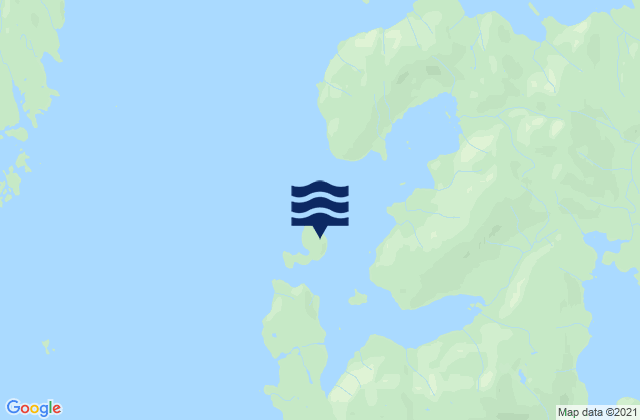 Mappa delle Getijden in Mabel Island, United States