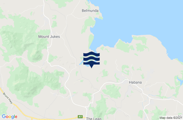 Mappa delle Getijden in Mackay, Australia