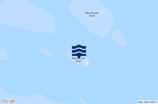 Mappa delle Getijden in Maclennan Cay, Australia