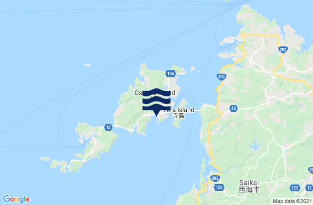 Mappa delle Getijden in Magome, Japan