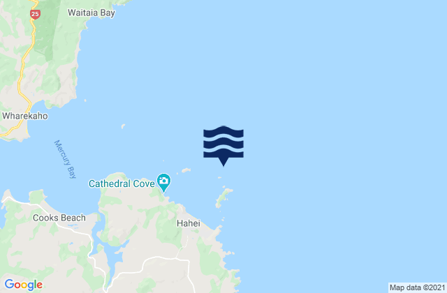 Mappa delle Getijden in Mahurangi Island (Goat Island), New Zealand
