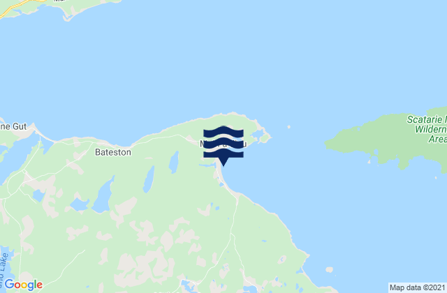 Mappa delle Getijden in Main-à-Dieu Shore, Canada