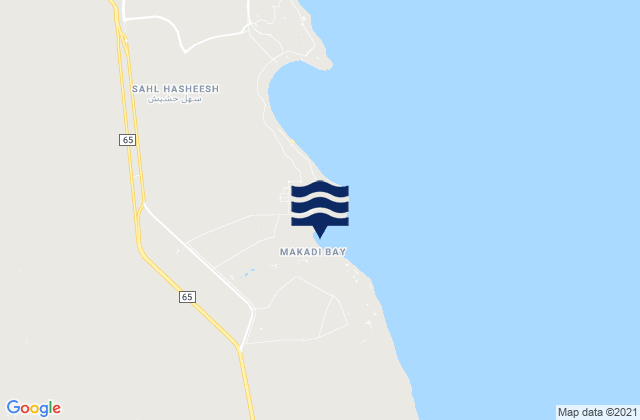 Mappa delle Getijden in Makadi Bay, Egypt