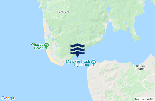 Mappa delle Getijden in Makaka Bay, New Zealand