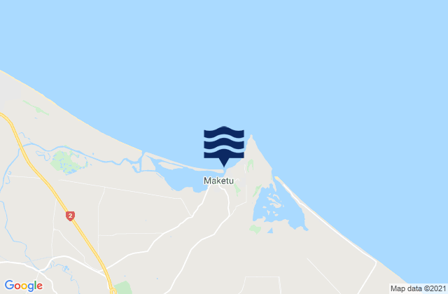 Mappa delle Getijden in Maketu Estuary Entrance, New Zealand