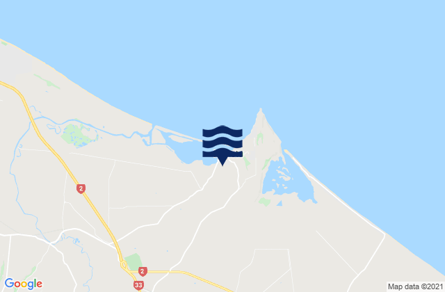 Mappa delle Getijden in Maketu, New Zealand