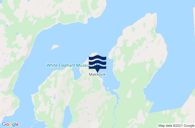 Mappa delle Getijden in Makkovik, Canada