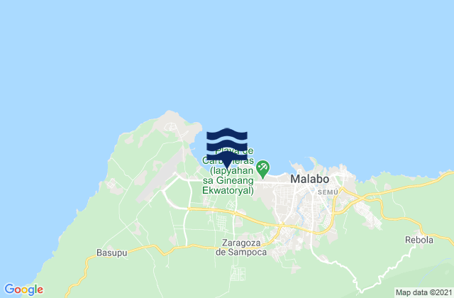 Mappa delle Getijden in Malabo, Equatorial Guinea
