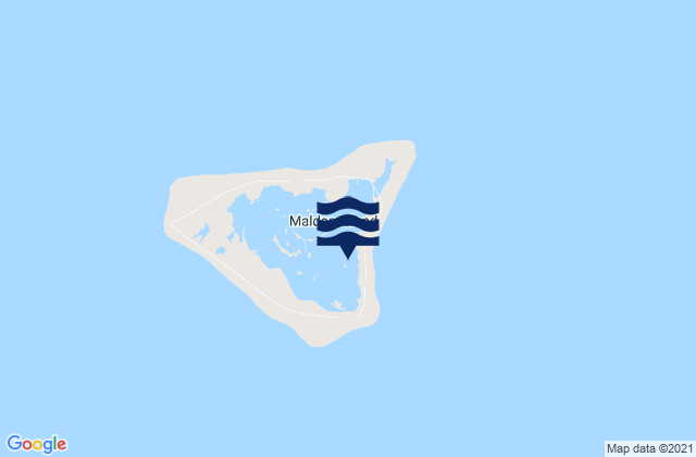 Mappa delle Getijden in Malden, Kiribati