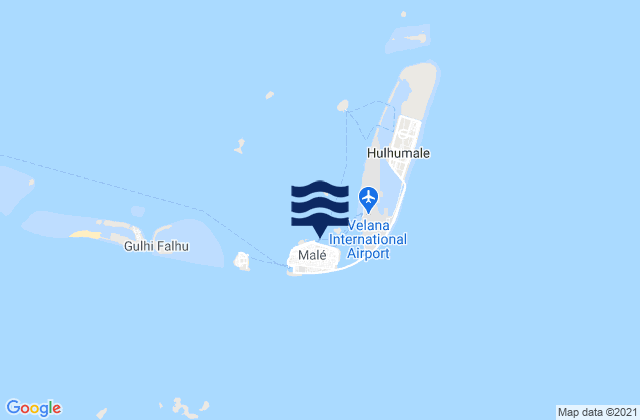 Mappa delle Getijden in Maldives
