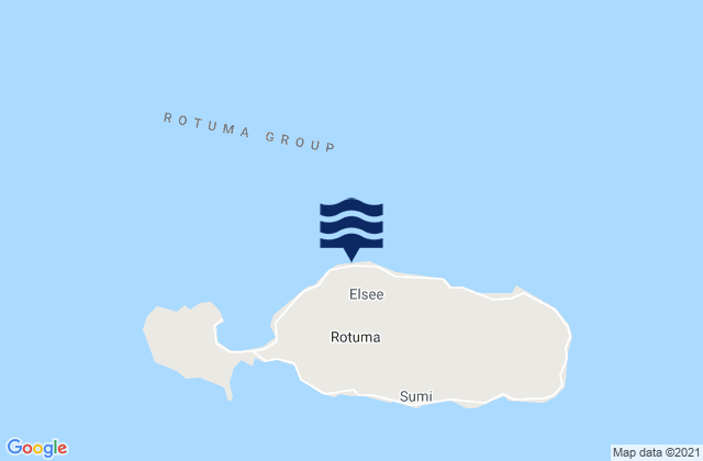Mappa delle Getijden in Malhaha, Fiji