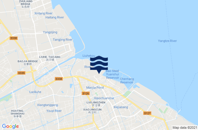 Mappa delle Getijden in Malu, China