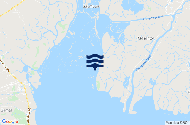Mappa delle Getijden in Malusac, Philippines