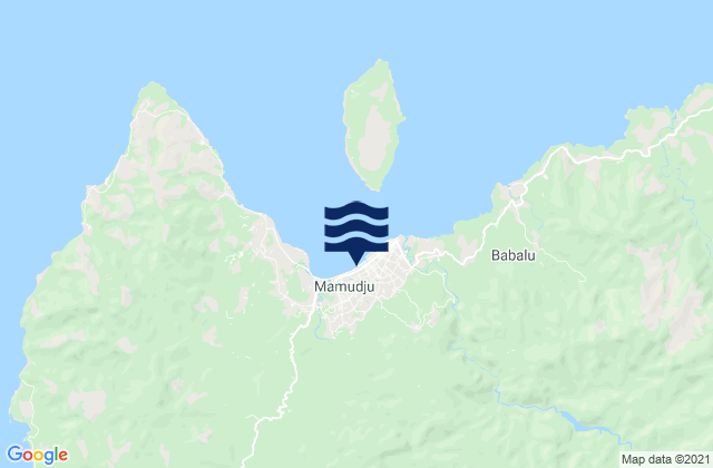 Mappa delle Getijden in Mamuju, Indonesia