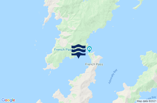 Mappa delle Getijden in Man-o-War Bay (Paharakeke), New Zealand