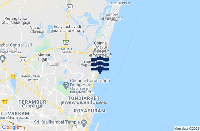 Mappa delle Getijden in Manali, India