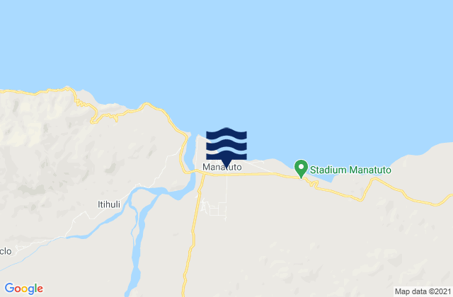Mappa delle Getijden in Manatuto, Timor Leste