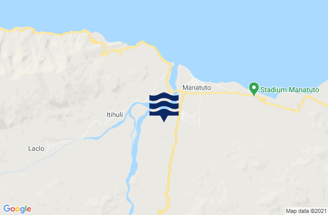 Mappa delle Getijden in Manatuto, Timor Leste