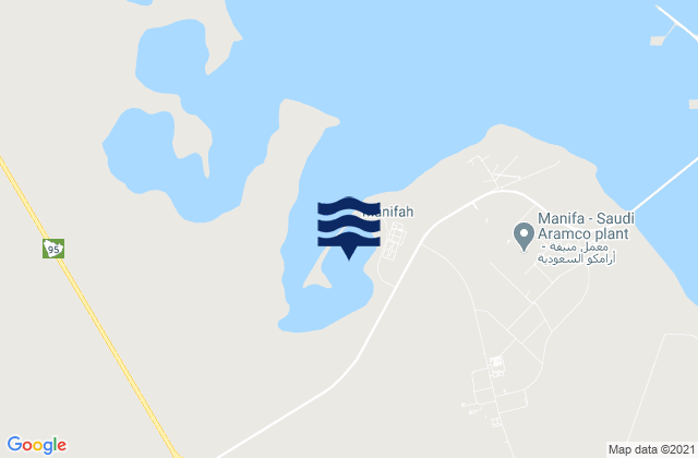 Mappa delle Getijden in Manifah, Saudi Arabia