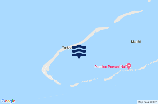 Mappa delle Getijden in Manihi, French Polynesia