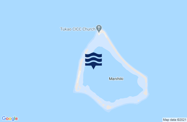 Mappa delle Getijden in Manihiki, Kiribati