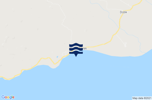 Mappa delle Getijden in Manufahi, Timor Leste