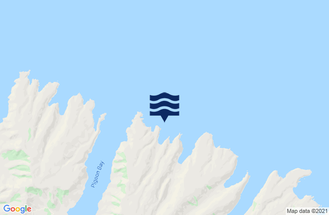 Mappa delle Getijden in Manuka Bay, New Zealand