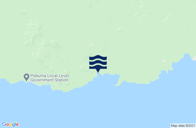 Mappa delle Getijden in Manus, Papua New Guinea