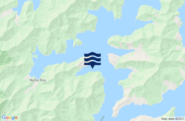 Mappa delle Getijden in Maori Bay, New Zealand