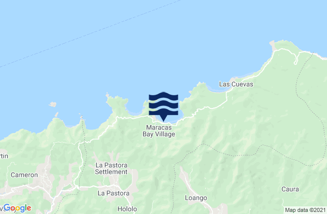 Mappa delle Getijden in Maracas Beach, Trinidad and Tobago