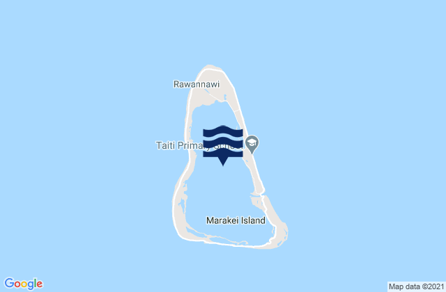 Mappa delle Getijden in Marakei, Kiribati