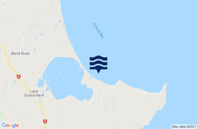 Mappa delle Getijden in Marfells Beach, New Zealand