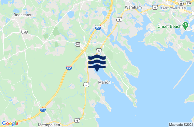 Mappa delle Getijden in Marion (Sippican Harbor), United States