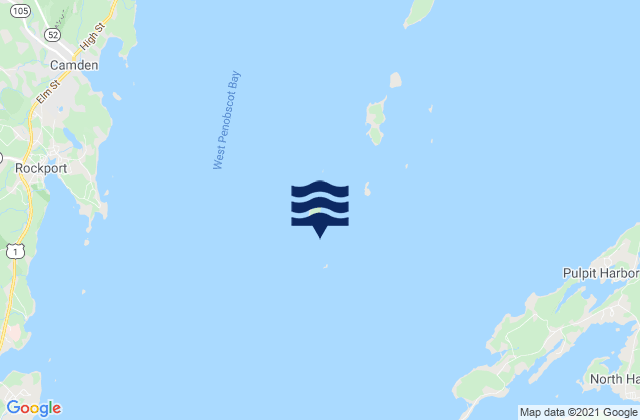 Mappa delle Getijden in Mark Island 0.3 nmi. SSE of, United States