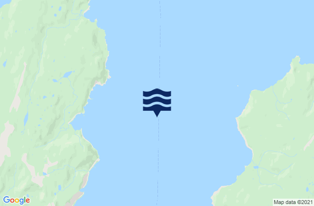 Mappa delle Getijden in Marmot Island west of, United States