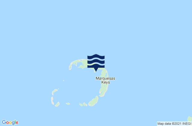 Mappa delle Getijden in Marquesas Keys, United States