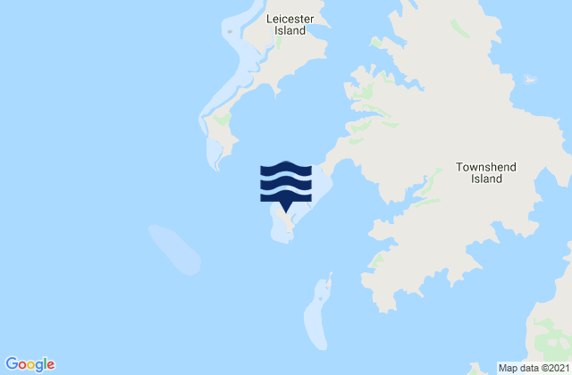 Mappa delle Getijden in Marquis Island, Australia