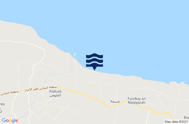Mappa delle Getijden in Masallātah, Libya