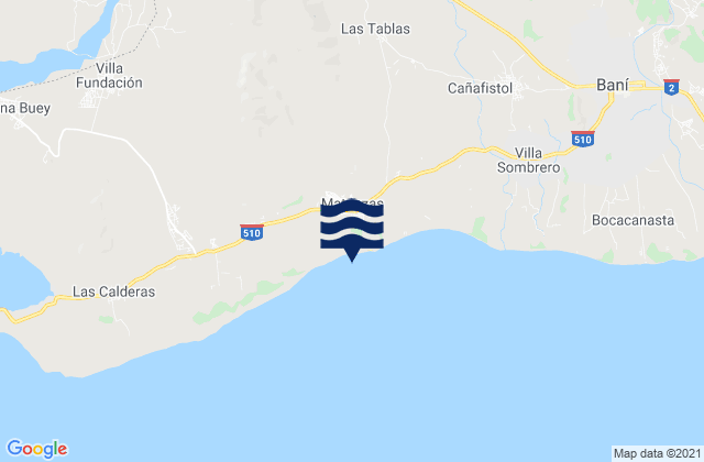 Mappa delle Getijden in Matanzas, Dominican Republic
