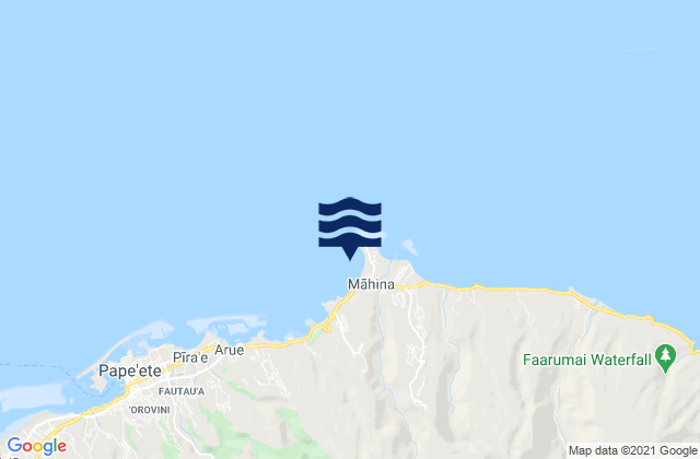 Mappa delle Getijden in Matavia, French Polynesia