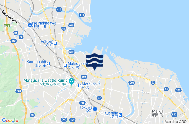 Mappa delle Getijden in Matsuzaka-shi, Japan