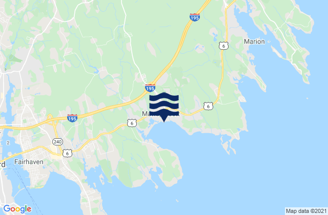 Mappa delle Getijden in Mattapoisett Mattapoisett Harbor, United States
