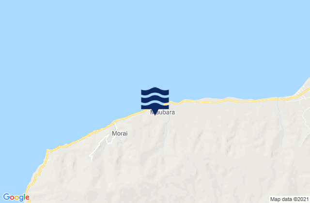 Mappa delle Getijden in Maubara, Timor Leste