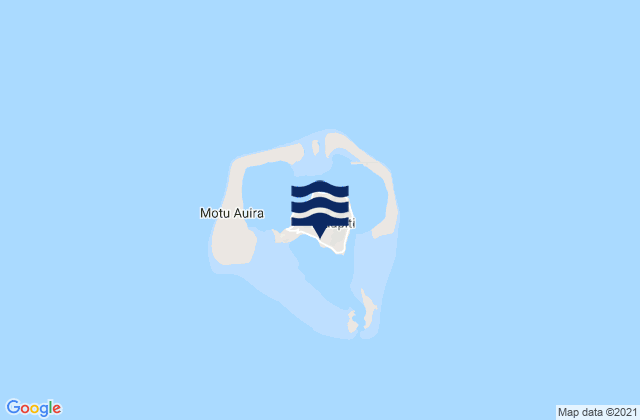 Mappa delle Getijden in Maupiti, French Polynesia