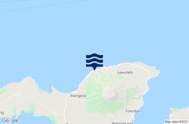 Mappa delle Getijden in Mawa, Indonesia