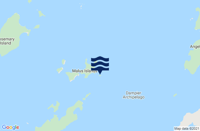 Mappa delle Getijden in Mawby Island, Australia