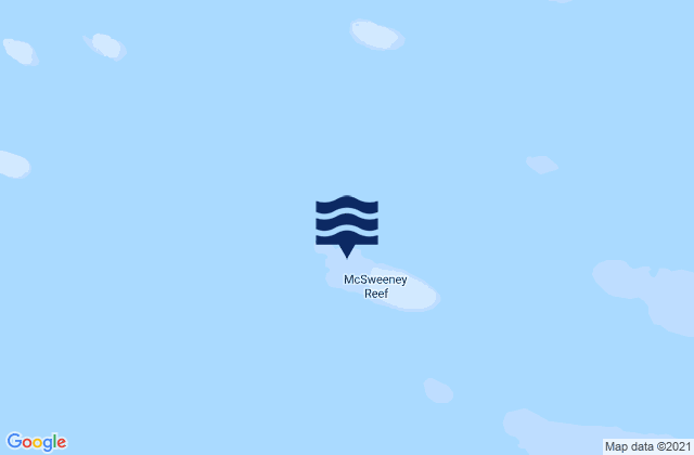 Mappa delle Getijden in Mcsweeny Reef, Australia