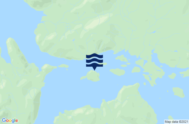 Mappa delle Getijden in Meares Island, United States